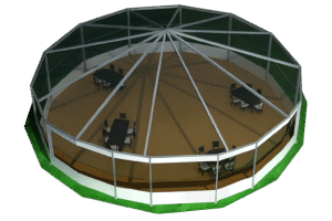 Round Aluminium Hanger For Rent In City 3 German Hanger, Enemt Infrastructure remtal